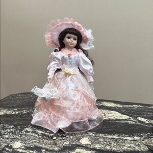 Pink Ruffled Princess Doll in Pink Dress